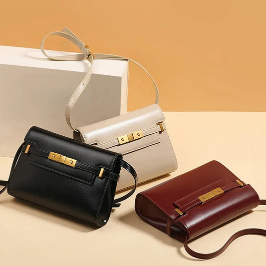 Luxury Retro Women's Handbag Original Brand Yangshulin Manhattan Armpit Bag High-End Feelings Fashionable Women's Bag